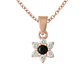 Colgante Oro 18kt Flor y Circonitas - Miniatura 11