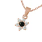 Colgante Oro 18kt Flor y Circonitas - Miniatura 12
