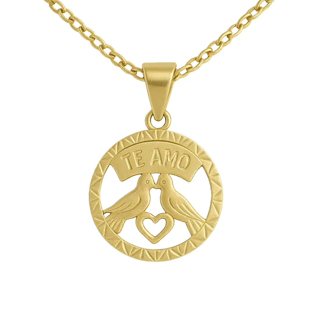 Colgante Oro 18kt Pajaritos 