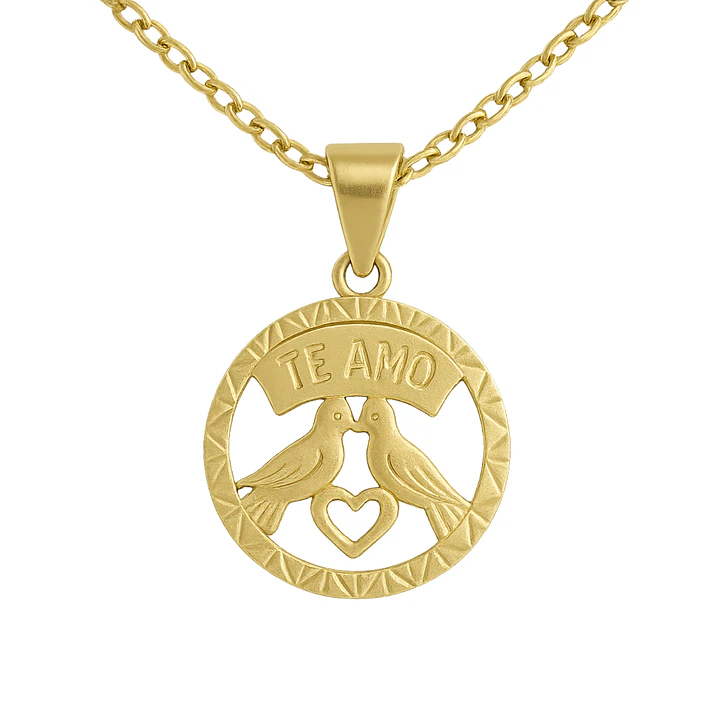 Colgante Oro 18kt Pajaritos 