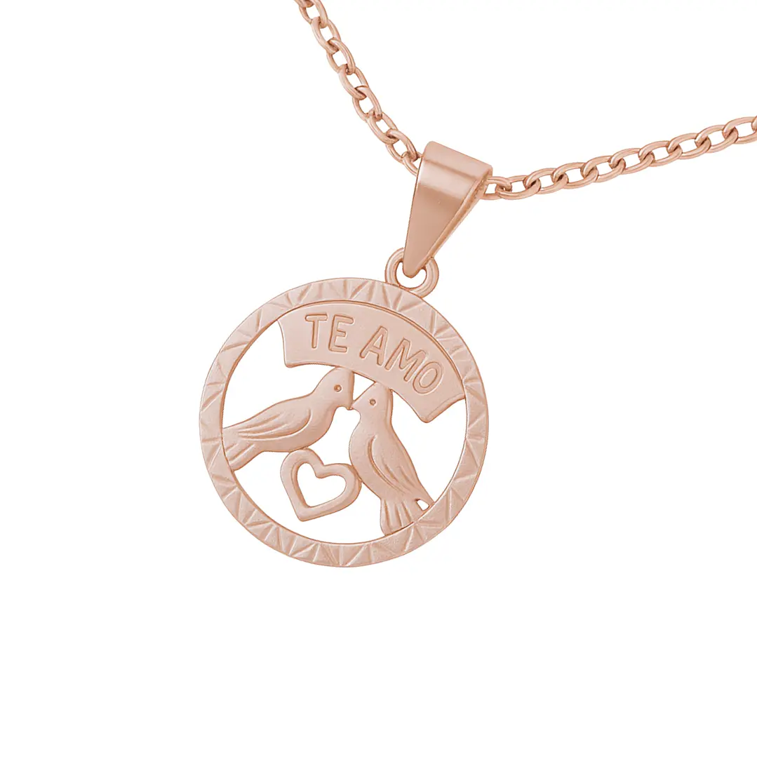 Colgante Oro 18kt Pajaritos 