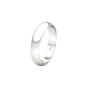 Argolla de Matrimonio Plata 950 Ingles 4mm Venecia