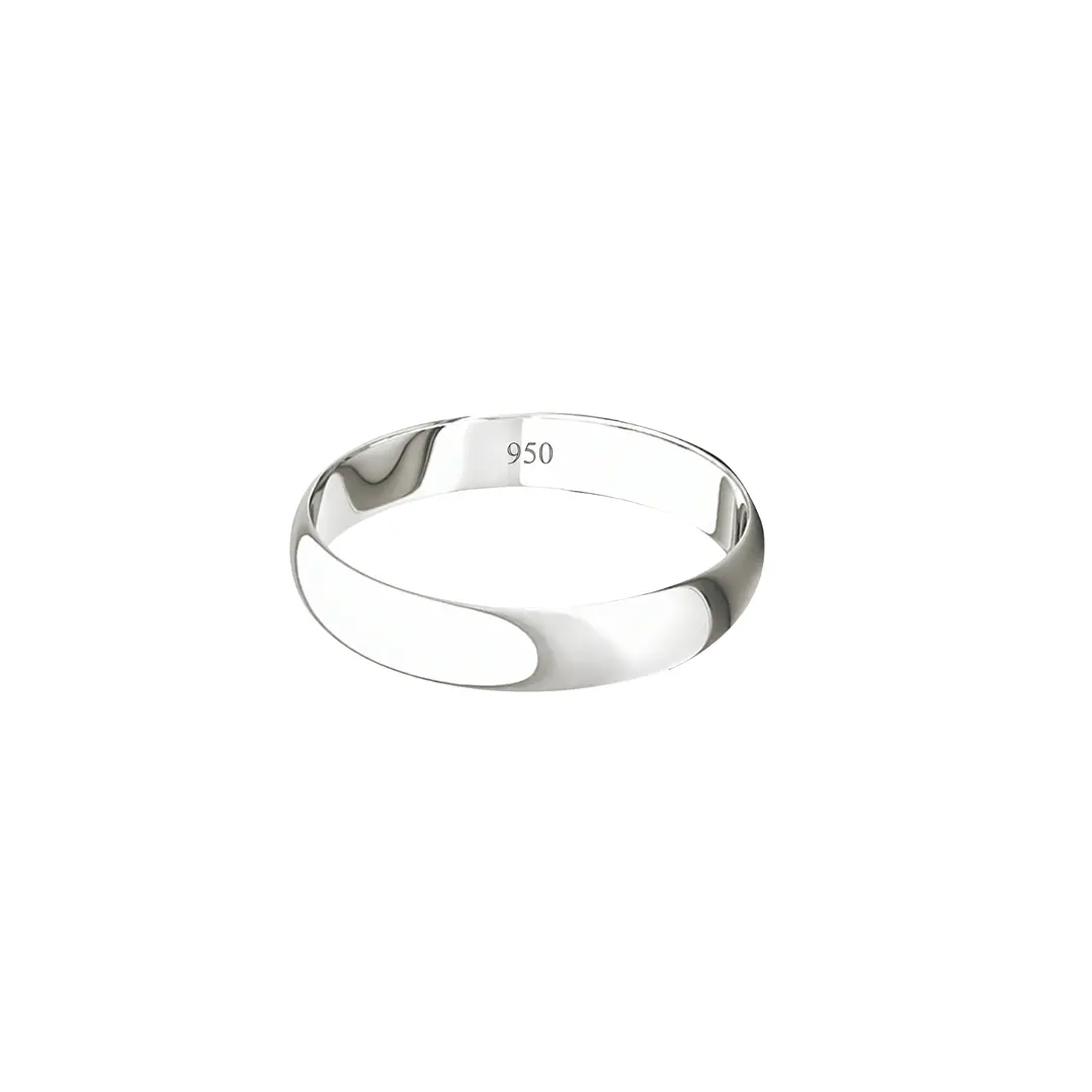 Argolla de Matrimonio Plata 950 3mm Bari 2