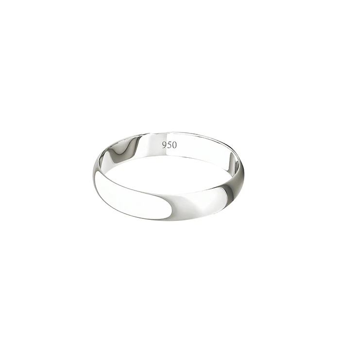Argolla de Matrimonio Plata 950 3mm Bari 2