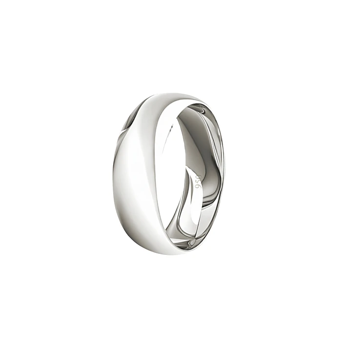 Argolla de Matrimonio Plata 950 6mm Argos 1
