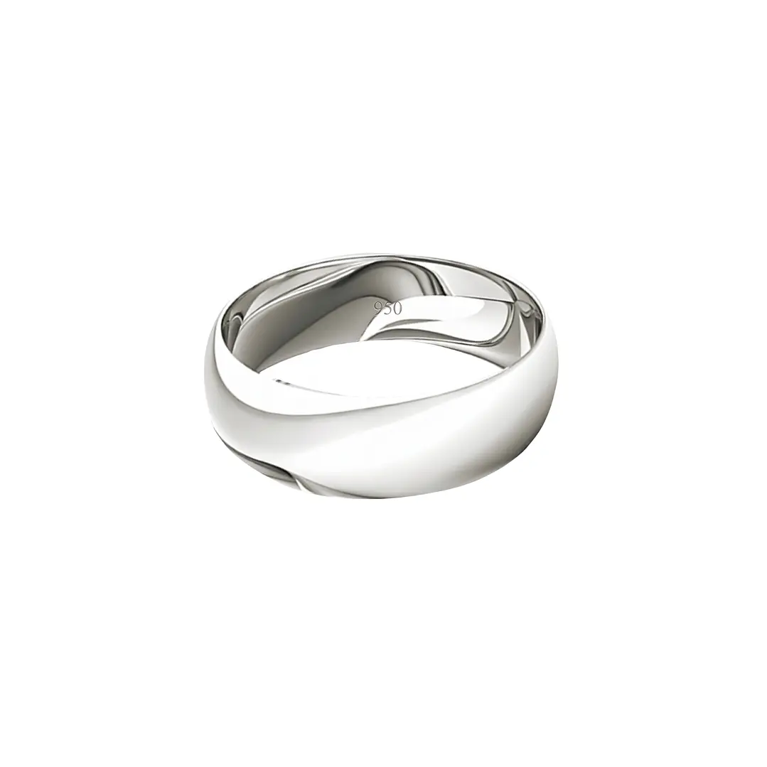 Argolla de Matrimonio Plata 950 6mm Argos 2