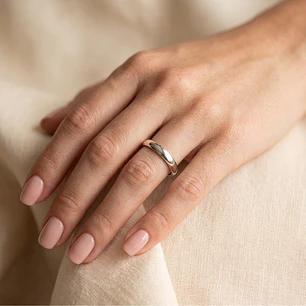 Argolla de Matrimonio Plata 950 6mm Argos