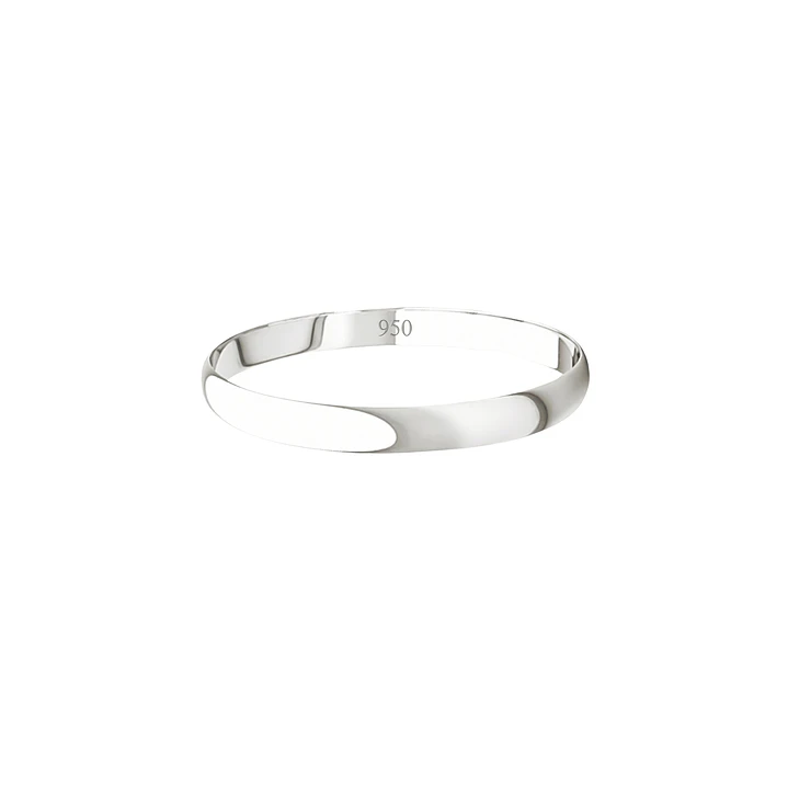 Argolla de Matrimonio Plata 950 2mm Verona 2