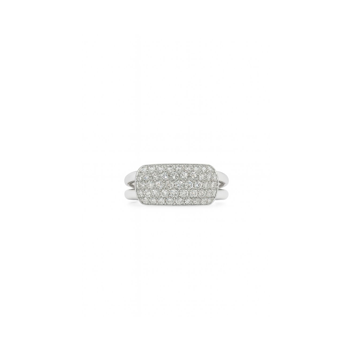 Anillo de Oro Blanco 18kt con Diamantes de 54 Puntos Totales Corte Brillante SI/H - By Danielle Costantini 3
