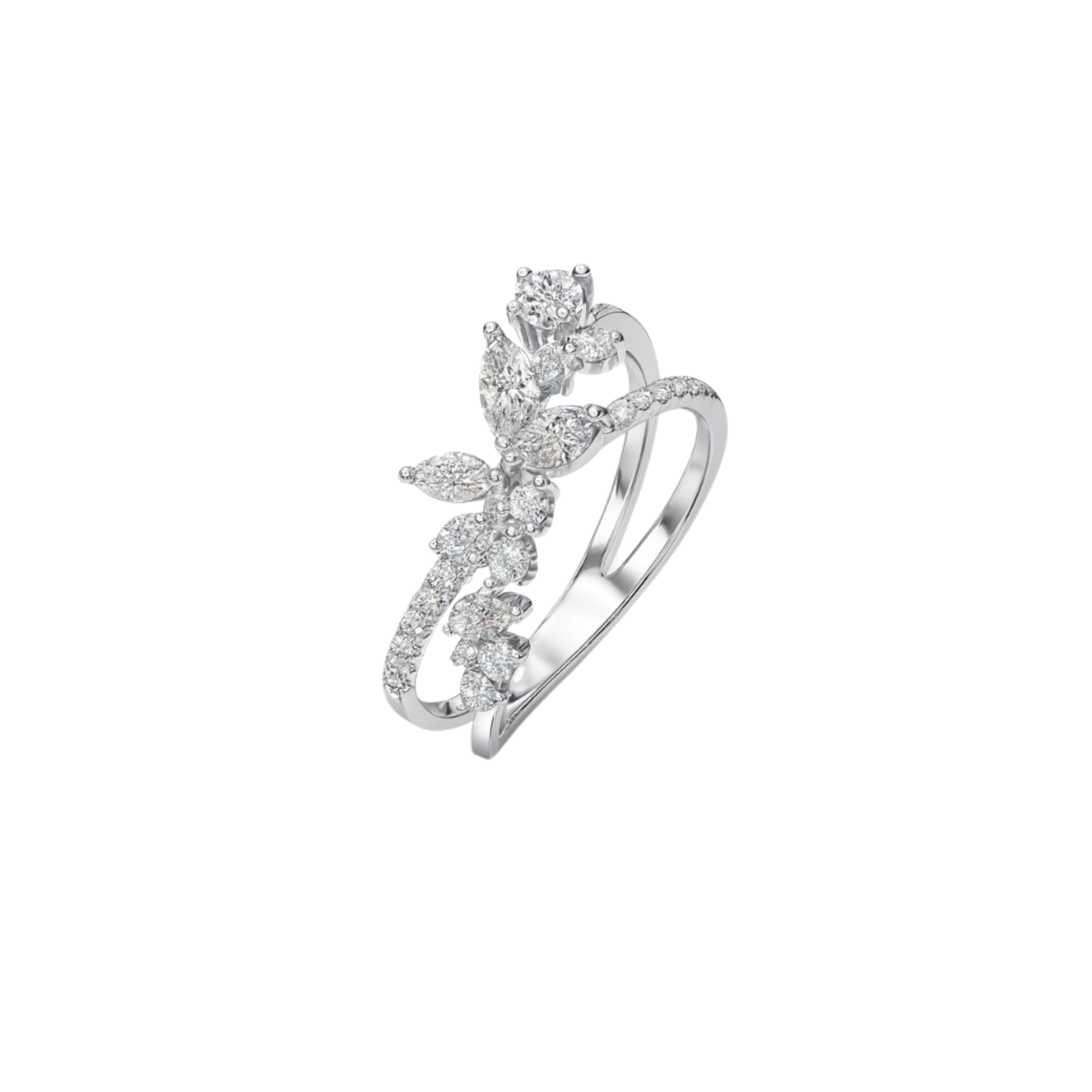 Anillo de Oro 18kt con Diamantes 66 Pts Totales VS/H Corte Brillante - By Danielle Costantini 1