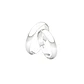 Par de Argollas de Matrimonio Plata 950 3mm Bari - Miniatura 2
