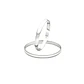 Par de Argollas de Matrimonio Plata 950 2mm Verona - Miniatura 1
