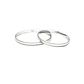 Par de Argollas de Matrimonio Plata 950 2mm Verona - Miniatura 3