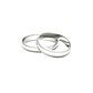 Par de Argollas de Matrimonio Plata 950 4mm Venecia - Miniatura 3