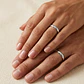 Par de Argollas de Matrimonio Plata 950 2mm Verona - Miniatura 4