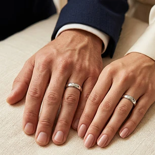 Par de Argollas Matrimonio Plata 950 6mm Argos