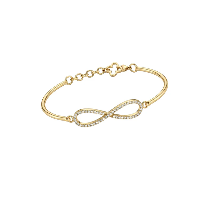Pulsera Oro Amarillo 18Kt Infinito Diamantes 15pts 1