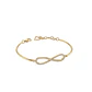 Pulsera Oro Amarillo 18Kt Infinito Diamantes 15pts - Miniatura 2