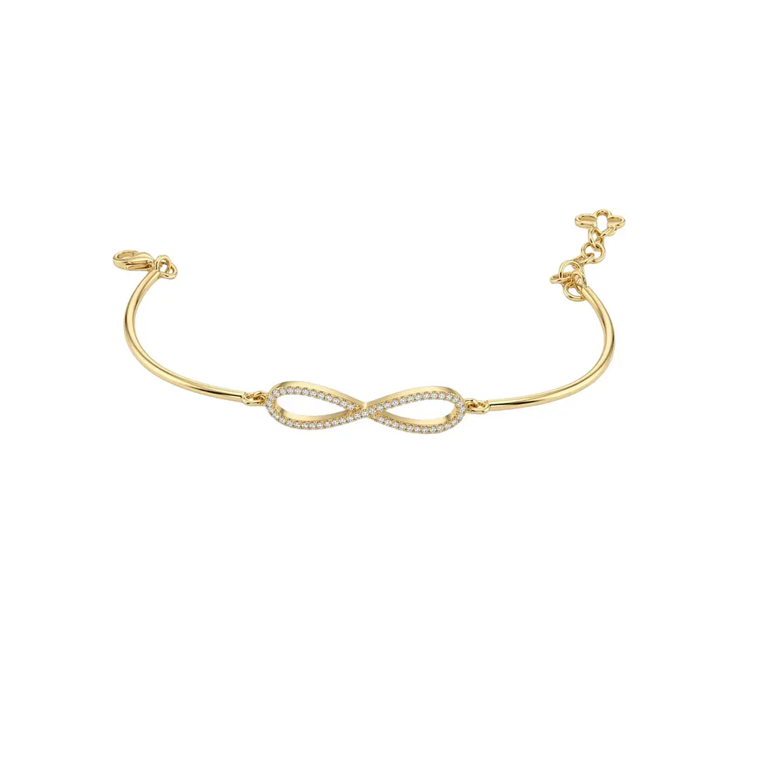 Pulsera Oro Amarillo 18Kt Infinito Diamantes 15pts 3