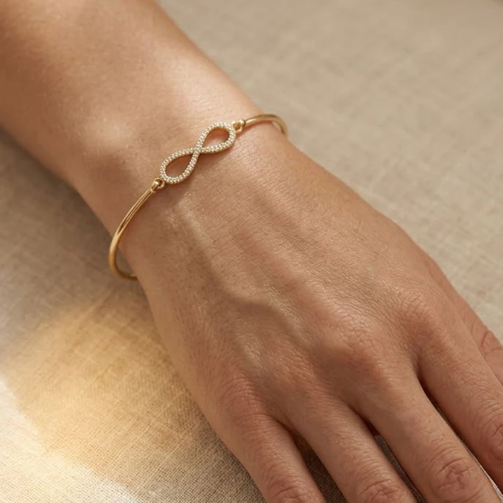 Pulsera Oro Amarillo 18Kt Infinito Diamantes 15pts 4