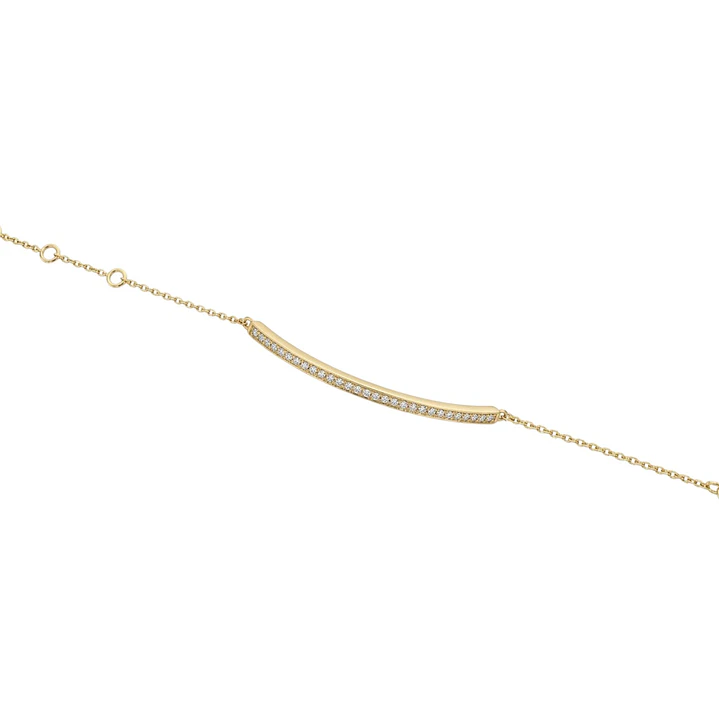 Pulsera Oro Rosado 18Kt Barra Sin Fin Diamantes 27Pts 3