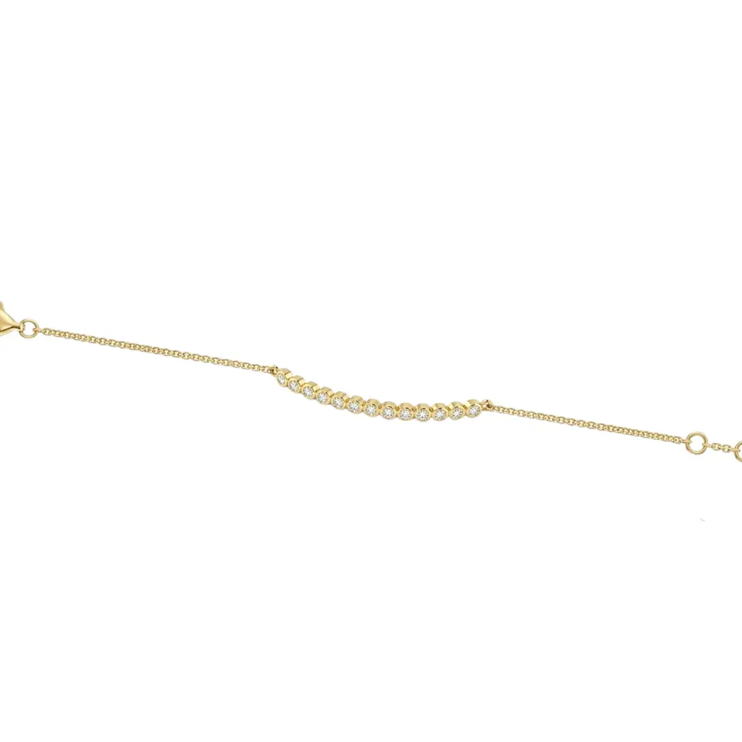 Pulsera Oro  Amarillo 18Kt  Luz Diamantes 19Pts 3