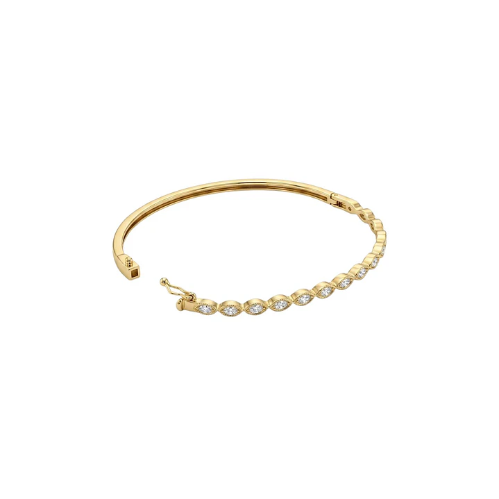 Pulsera Oro Amarillo 18Kt  Esclava Diamantes 25Pts 2