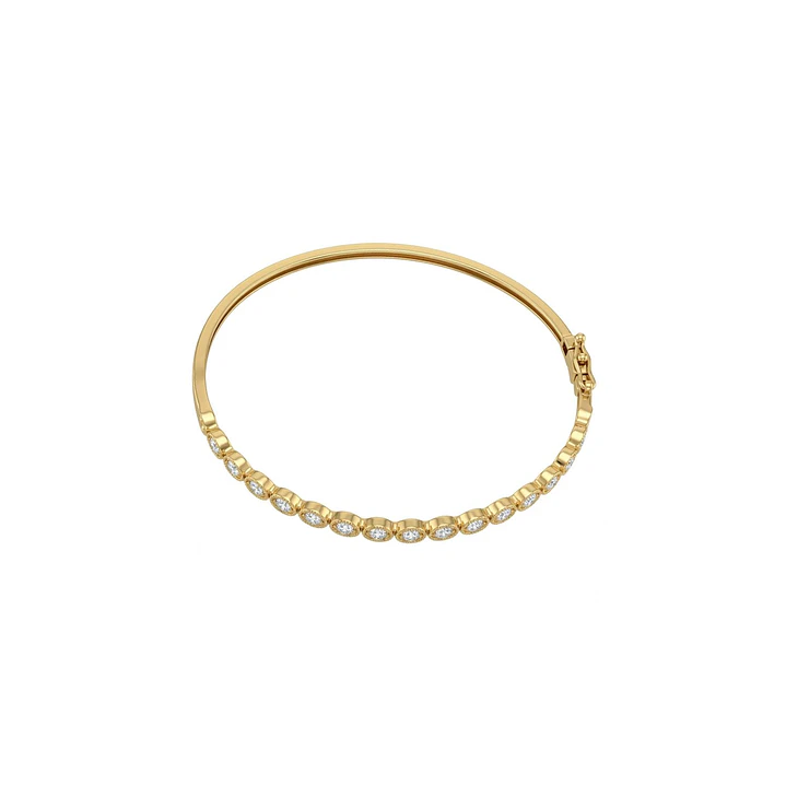 Pulsera Oro Amarillo 18Kt  Esclava Diamantes 25Pts 3