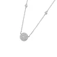 Collar Oro Blanco 18kt Circulo Diamantes 31Pts - Miniatura 2