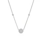 Collar Oro Blanco 18kt Circulo Diamantes 31Pts - Miniatura 3