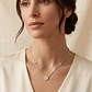 Collar Oro Blanco 18kt Circulo Diamantes 31Pts - Miniatura 4