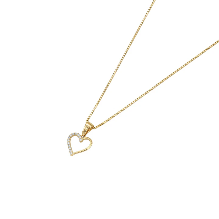 Colgante Oro 18Kt Corazon Circon 2