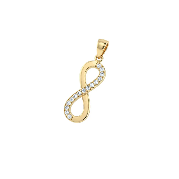 Colgante  Oro 18kt Infinito Circon 1