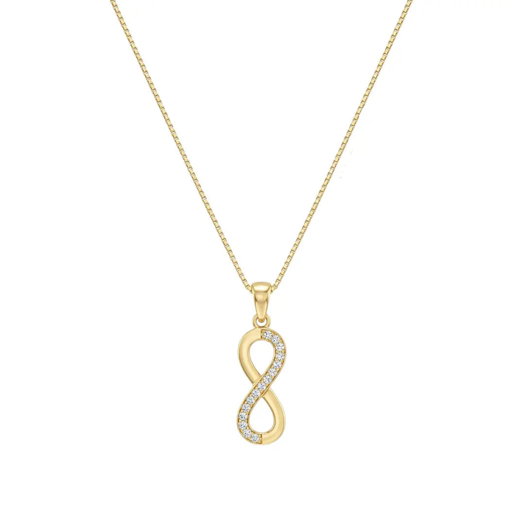 Colgante  Oro 18kt Infinito Circon 3