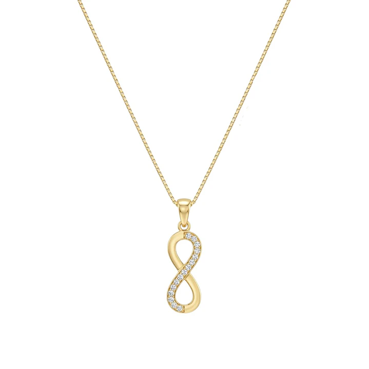 Colgante  Oro 18kt Infinito Circon 3