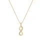 Colgante  Oro 18kt Infinito Circon - Miniatura 3