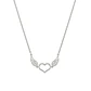 Collar Oro Blanco 18kt Corazon Alas - Miniatura 3