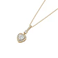 Collar  Oro 18kt Corazon Colgante Circon - Miniatura 1