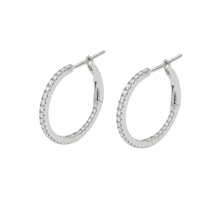 Aros Oro 18kt Argollas Diamantes 13Pts 1