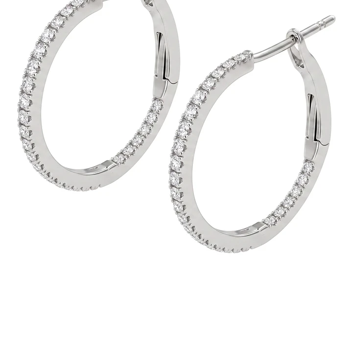 Aros Oro 18kt Argollas Diamantes 13Pts 3