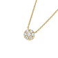 Collar  Oro  18kt  Flor Colgante Circon - Miniatura 2