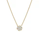 Collar  Oro  18kt  Flor Colgante Circon - Miniatura 3