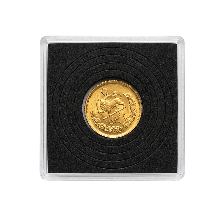 Moneda de Oro 1/2 Pahlavi de Iran 1971 3