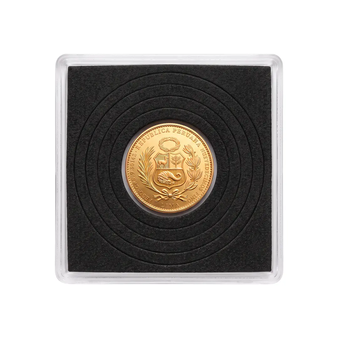 Moneda de Oro 20 Soles de Perú 1960 3