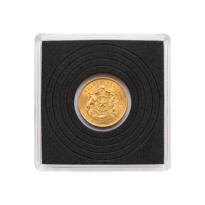Moneda de Oro 20 Pesos de Chile 1959 3