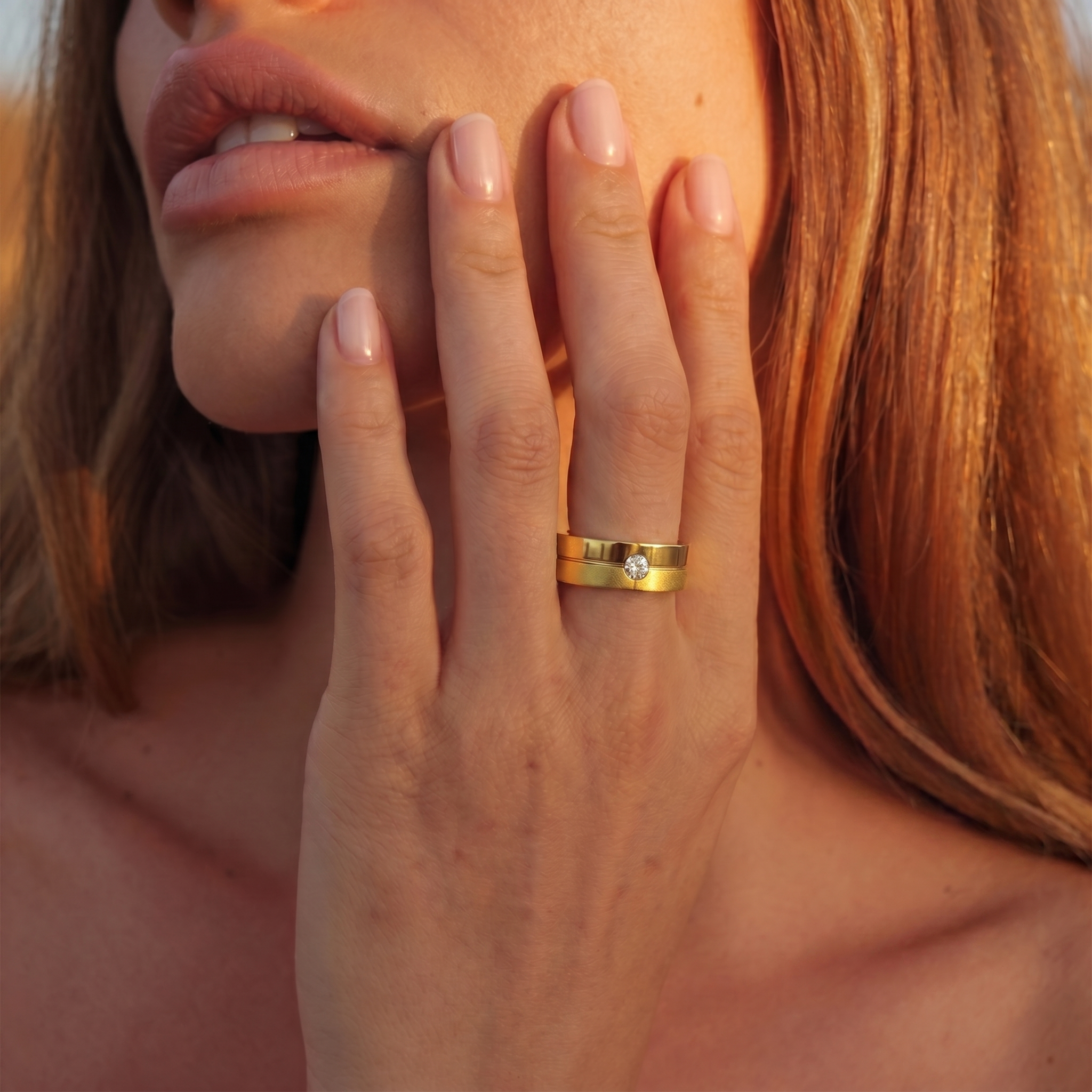 Anillo Oro Amarillo 18kt Modelo Furt Diamante Solitario 5pts 3