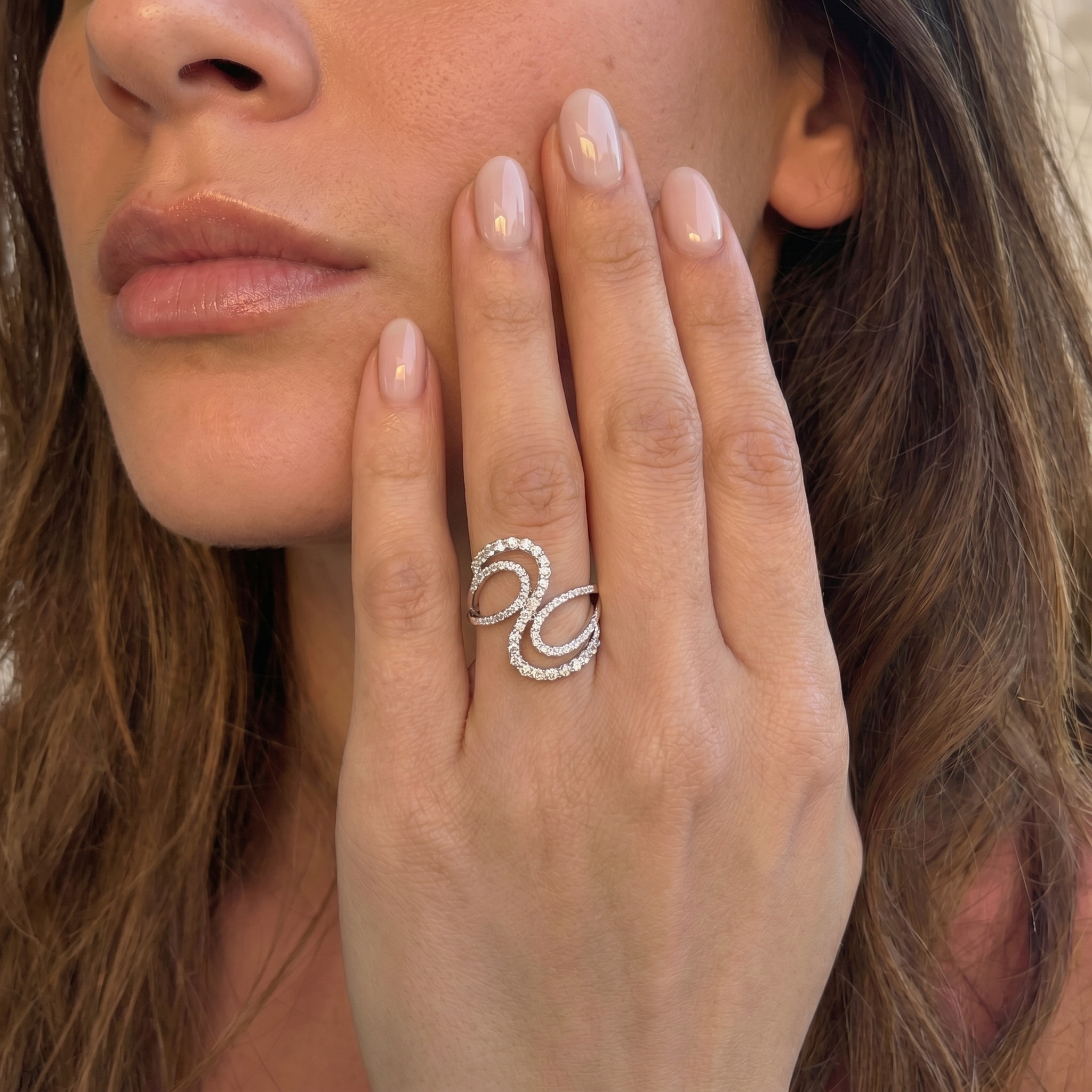 Anillo Oro Blanco 18kt Diamantes 1,2Qts | Danielle Costantini 4