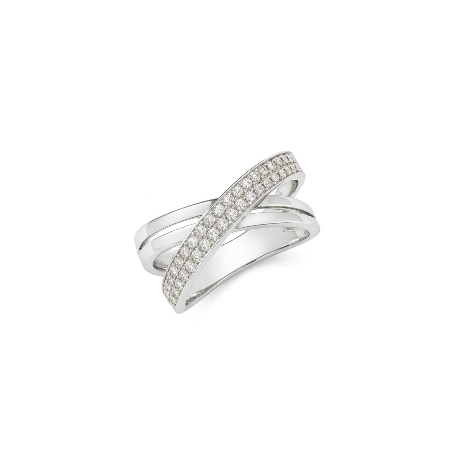 Anillo de Oro Blanco 18kt con Diamantes de 37 Puntos Totales Corte Brillante SI/H - By Danielle Costantini 3