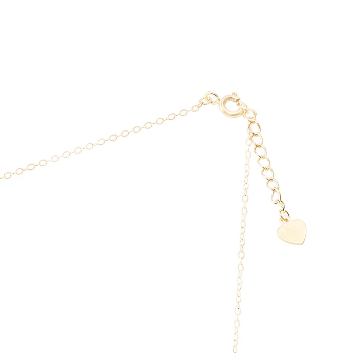 Collar de Plata Esterlina 925 Circulo Circón Revestido en Oro 18kt 3