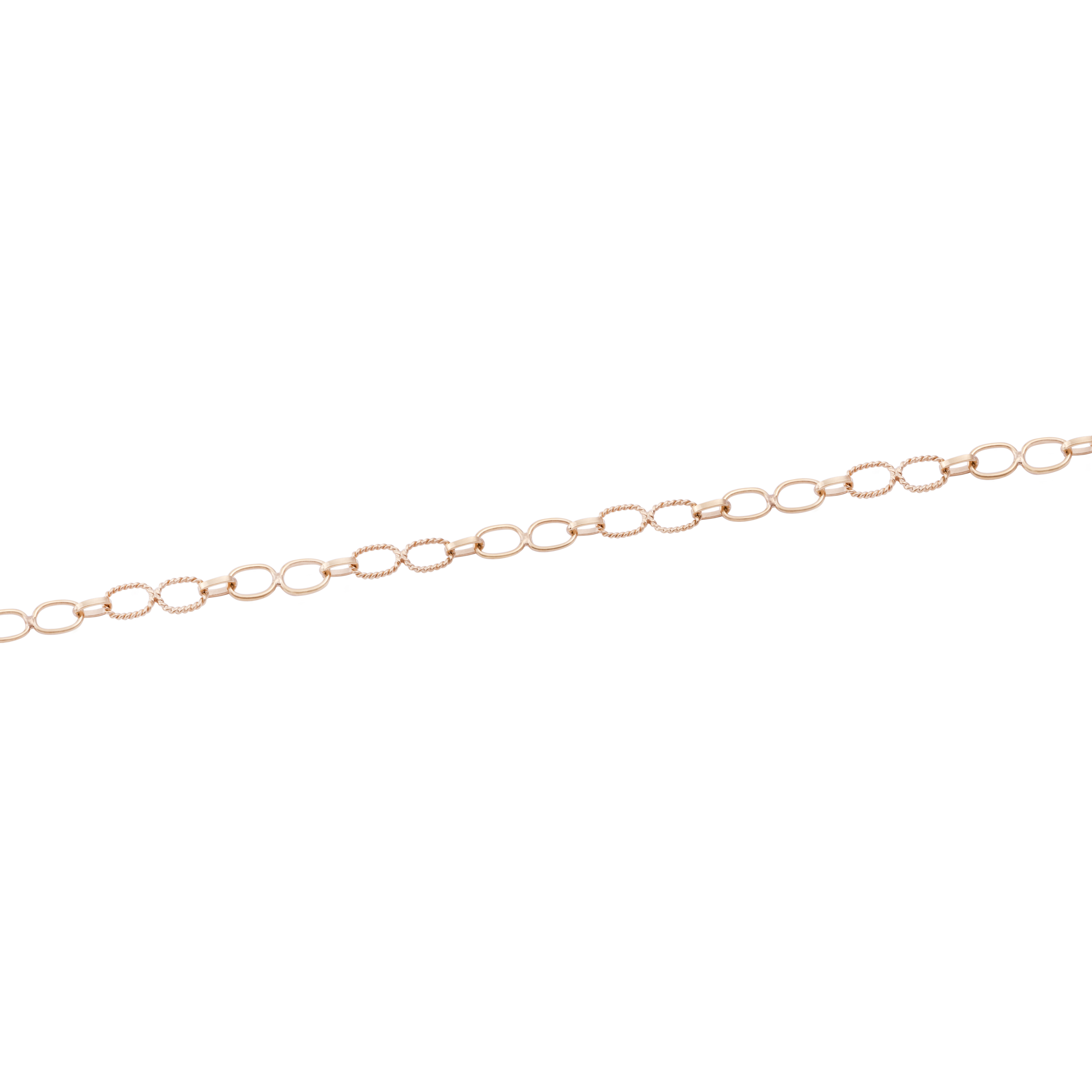 Pulsera Oro Miel 18kt Eslabon Torcido 3